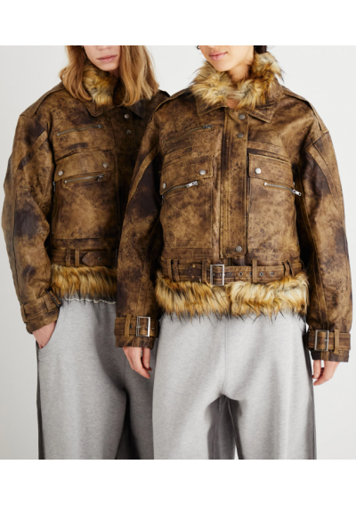 Jaded London UNISEX - Kurtka ze skóry ekologicznej