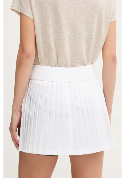 Lacoste spódnica kolor biały mini rozkloszowana JF8594