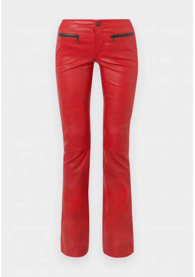 Diesel INSEY - Spodnie skórzane