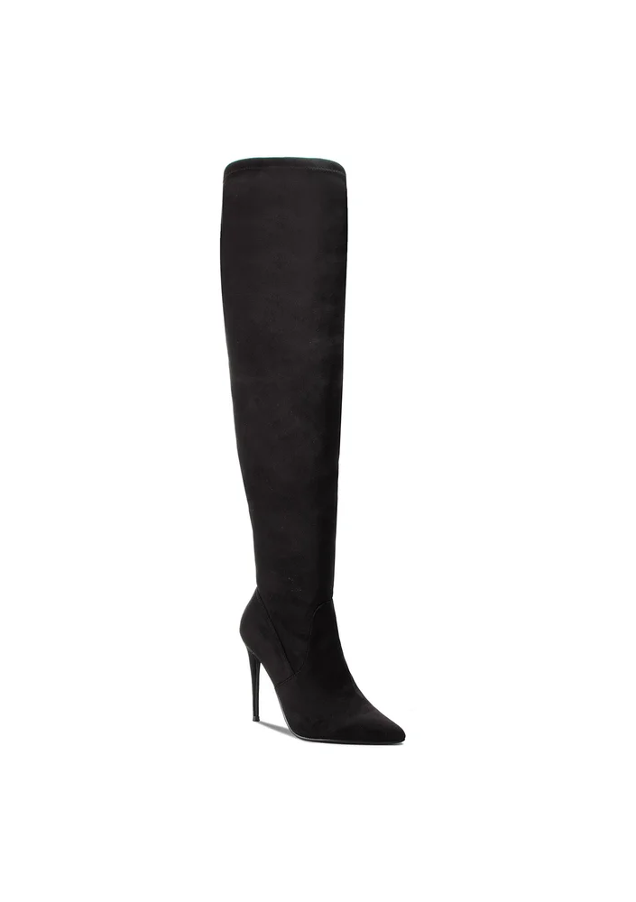 Steve Madden Kozaki Dade Overknee Boot SM11000150-04001-001 Czarny
