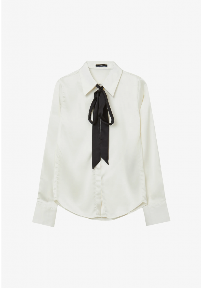 CALLIOPE EN AVEC NŒUD - Bluzka zapinana na guziki - blanc