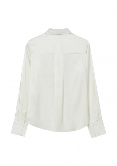 Kaliope EN AVEC NŒUD - Bluzka zapinana na guziki - blanc