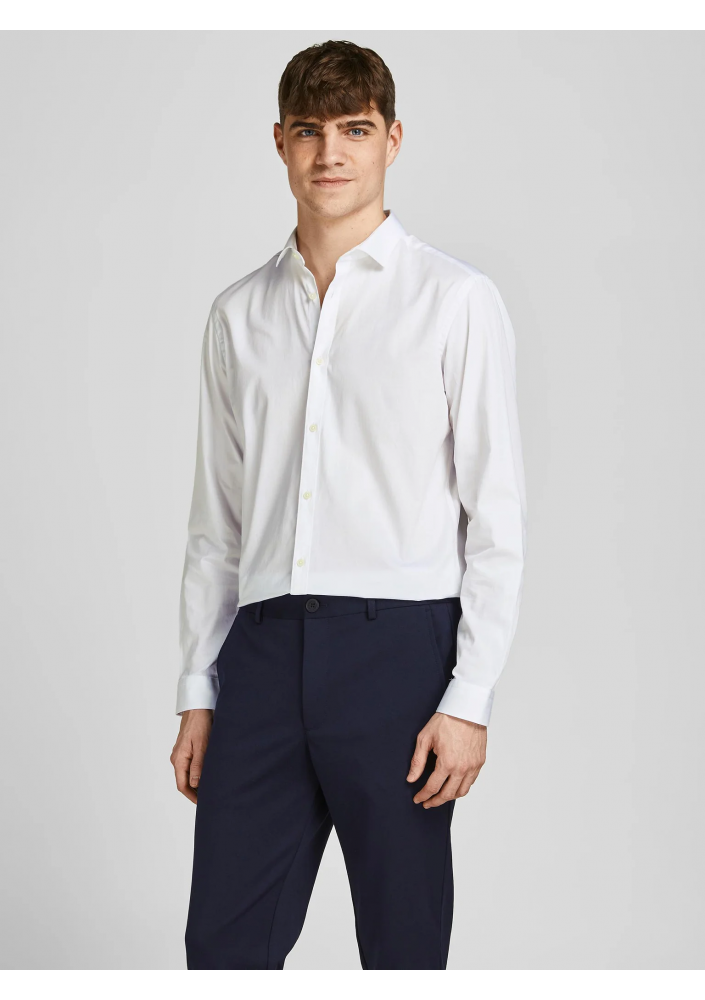 Jack & Jones Koszula 12201905 Biały Slim Fit
