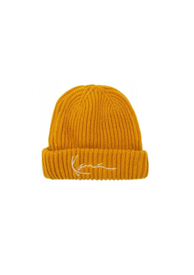 Karl Kani KK Signature Fisherman Beanie Ocher Unisex Czapka Zimowa