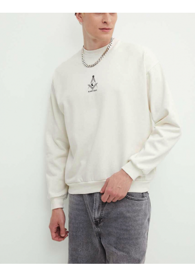 Kaotiko bluza kolor beżowy z nadrukiem AI113-01-G002