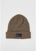 Karl Kani SIGNATURE BEANIE UNISEX - Czapka - ciemny taupe