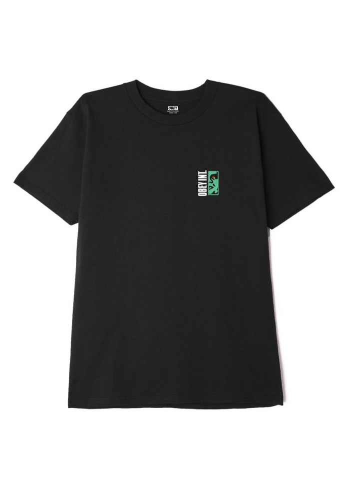 OBEY VERTICAL ICON CLASSIC KOSZULKA CZARNA