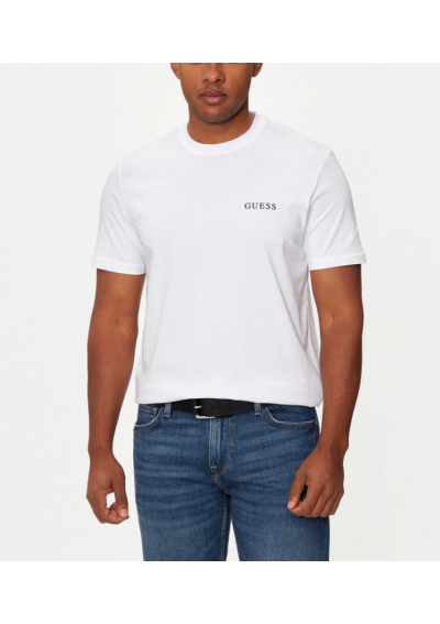 Guess T-Shirt U4BM03 KCAM1 Biały Regular Fit