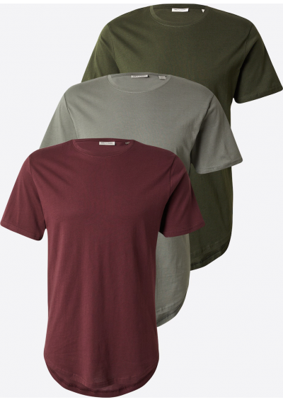 Only &amp; Sons Koszulka 'ONSMATT' w kolorze Szary, Ciemnozielony, Jagoda