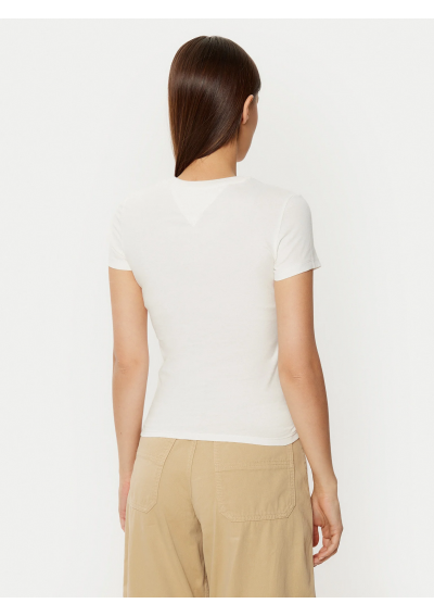 Tommy Jeans t-shirt bawełniany damski kolor biały