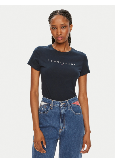 Tommy Jeans t-shirt bawełniany damski kolor granatowe