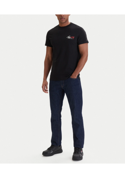Tommy Jeans T-Shirt DM0DM22538 Czarny Slim Fit