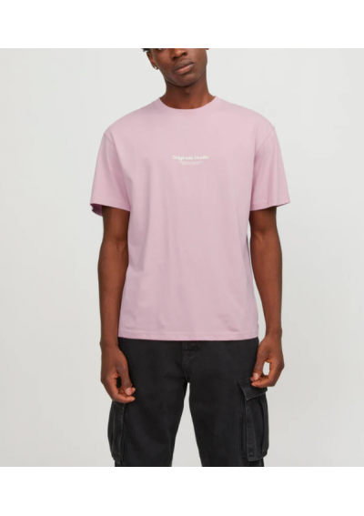 Jack &amp; Jones Koszulka Vesterbro z nadrukiem w kolorze różowym