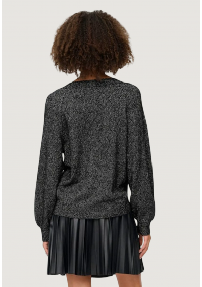 JDY LIFE L/S V-NECK - Sweter - czarny