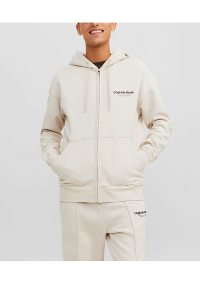 JACK &amp; JONES Bluza rozpinana 'Vesterbro' w kolorze Beżowy