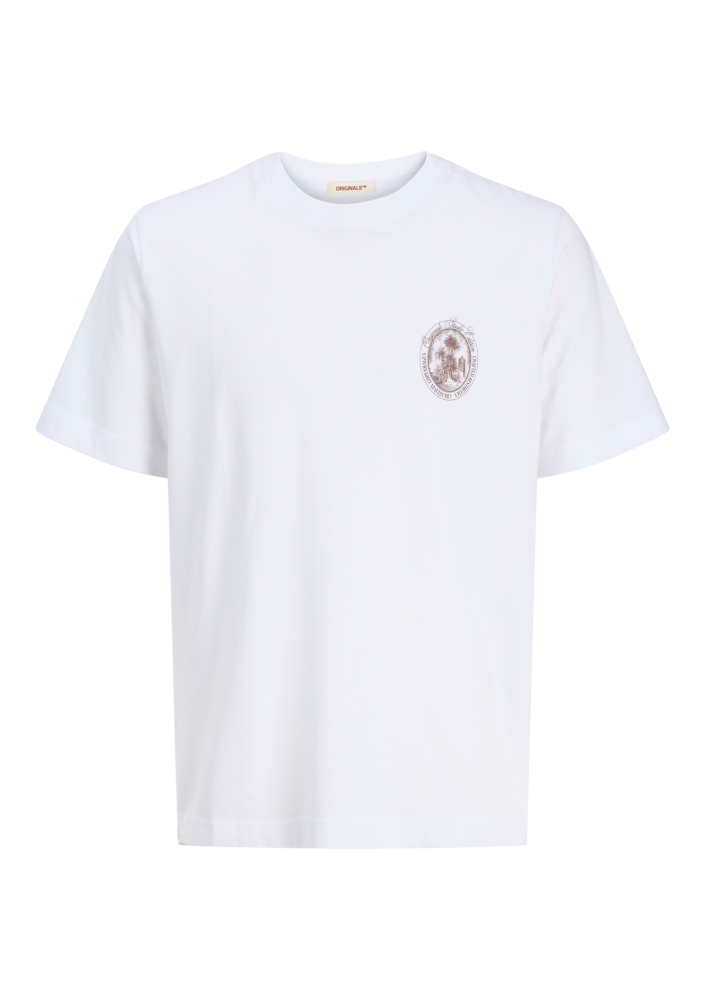 JACK & JONES Luźny krój T-shirt z okrągłym dekoltem