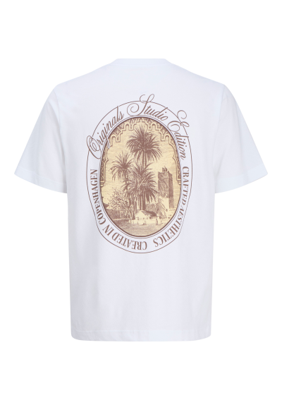 JACK &amp; JONES Luźny krój T-shirt z okrągłym dekoltem