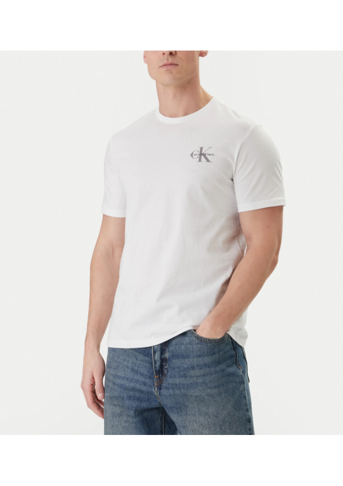 Calvin Klein Jeans T-Shirt LV04RF278G Biały Regular Fit