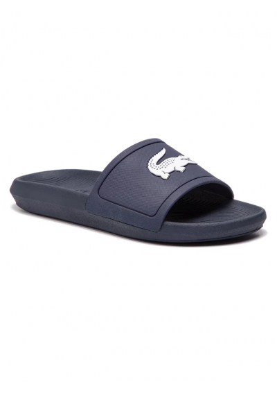 Lacoste klapki Croco Slide 119 Granatowe