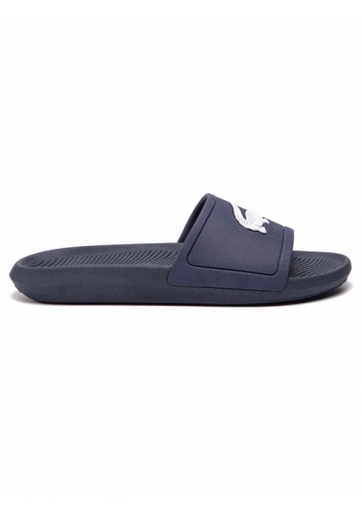 Lacoste klapki Croco Slide 119 Granatowe