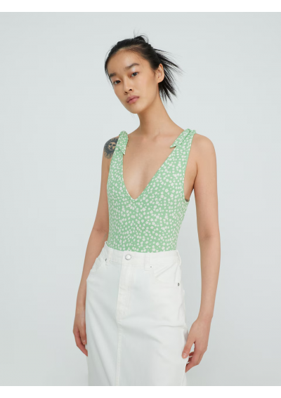 EDITED Koszula body Tonia w kolorze Zielony