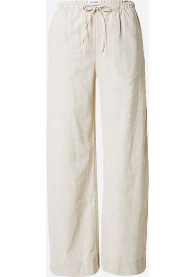 WEEKDAY Luźny krój Spodnie 'Mia' w kolorze Beżowy
