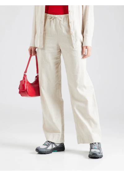 WEEKDAY Luźny krój Spodnie 'Mia' w kolorze Beżowy