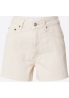 TOPSHOP Szorty Jeansy w kolorze beżowym