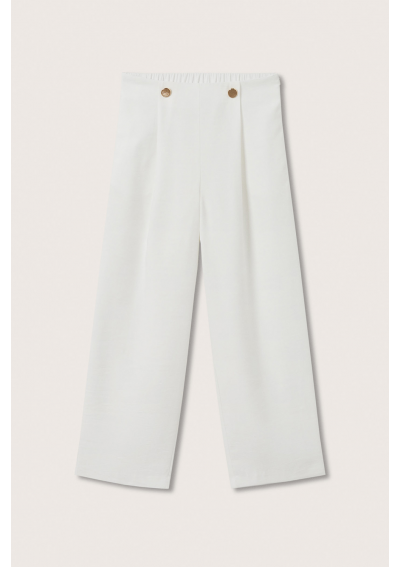 Mango Spodnie materiałowe Bot 27006306 Biały Relaxed Fit