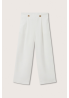 Mango Spodnie materiałowe Bot 27006306 Biały Relaxed Fit