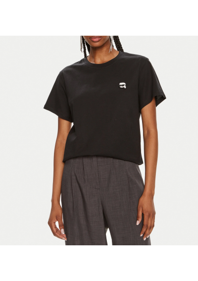 KARL LAGERFELD T-Shirt 245W1712 Czarny Regular Fit