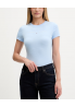 Tommy Jeans T-shirt damski bawełniany niebieski DW0DW18398