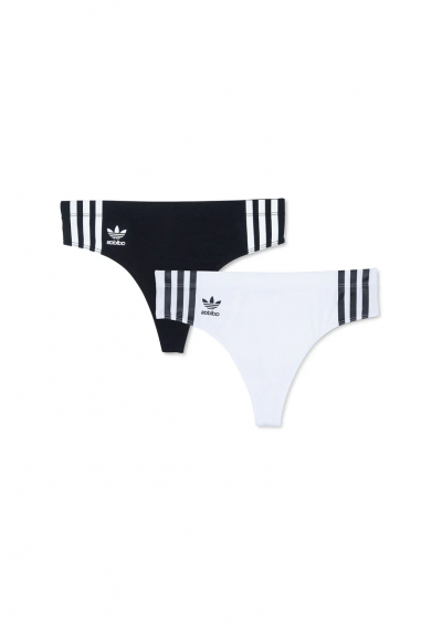 ADICOLOR COMFORT FLEX COTTON WIDE SIDE THONG 2 PAIRS