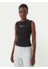 Tommy Jeans Top DW0DW22577 Czarny Slim Fit