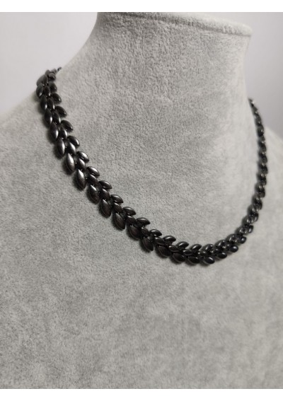 Pilgrim Naszyjnik Klasyczny kolor hematytowy