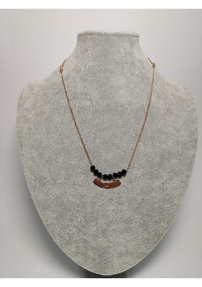 Naszyjnik Pielgrzyma z mosiądzu pozłacanym różowo